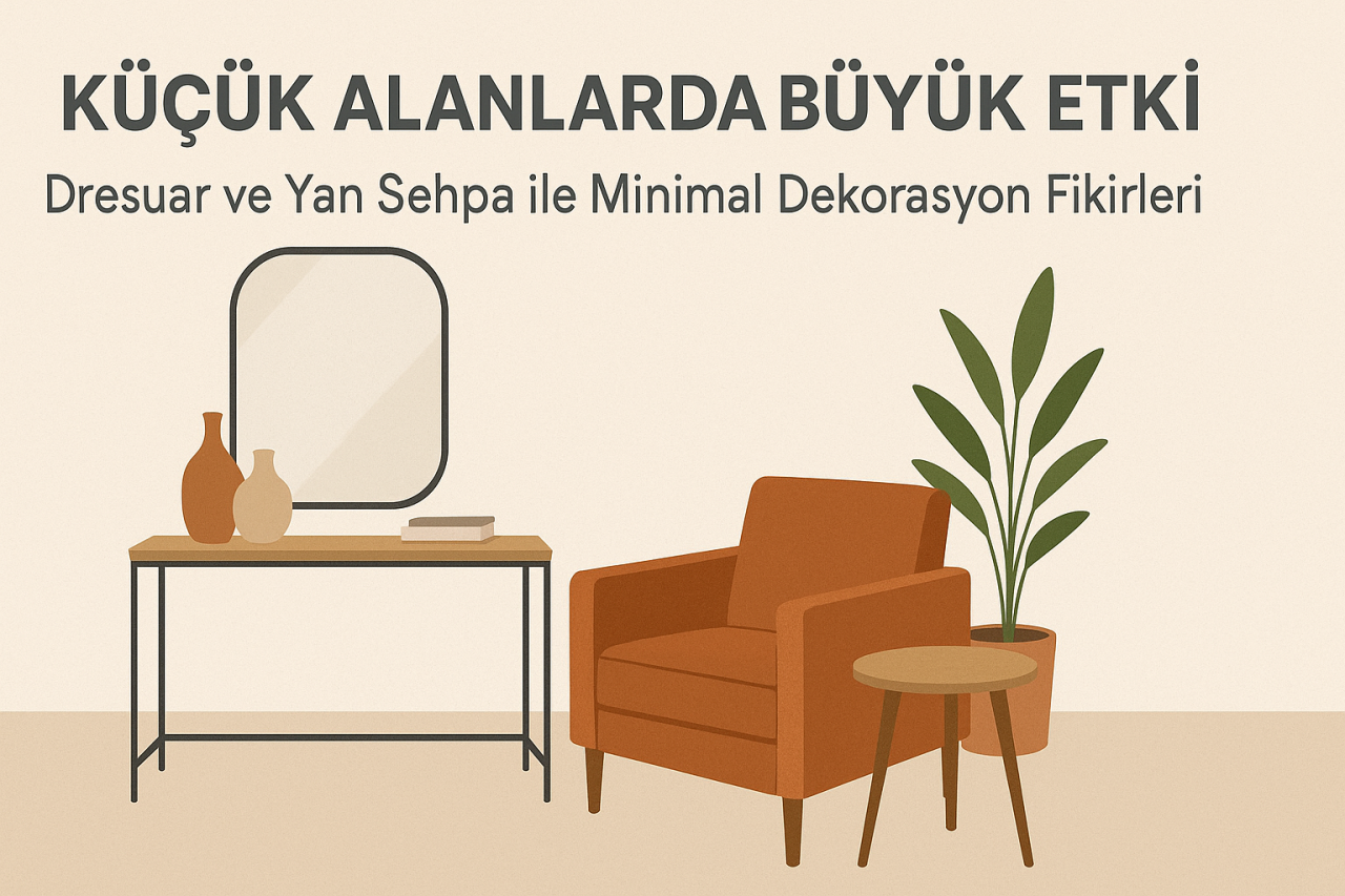 Küçük Alanlarda Büyük Etki: Dresuar ve Yan Sehpa ile Minimal Dekorasyon Fikirleri