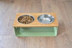 Falvara Köpek Mama Standı (küçük Cins) yeşil