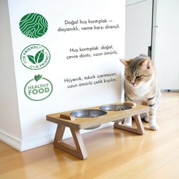 Pan Kedi ve Küçük Irk Köpek Mama Standı